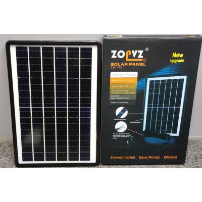 Портативна сонячна панель ZopVZ ZO712 Solar 6V 12W