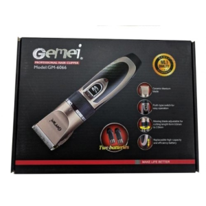Машинка для стрижки Gemei GM-6066 акумуляторна з 4 насадками
