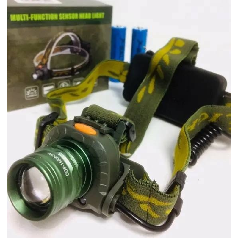 Налобний ліхтар BL 1505 602B SENSOR Bailong тактичний ліхтарик налобник з датчиком руху 4822
