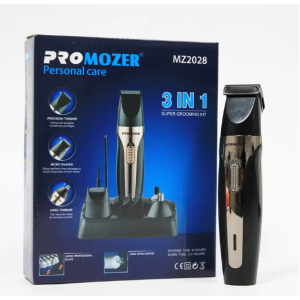 Машинка для стрижки волосся та бороди акумуляторна бездротова Pro Mozer MZ-2028