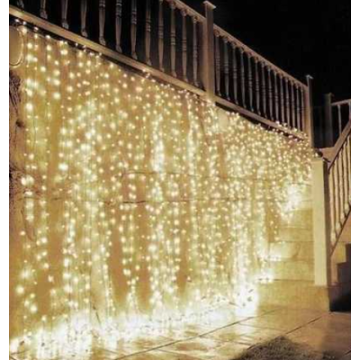 Xmas гірлянда LED (Водоспад 3M*2M) 320-WW Теплий білий 3840