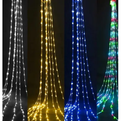 Xmas гірлянда LED (Водоспад 3M*1.5M) 240-WW-2 Теплий білий 7600