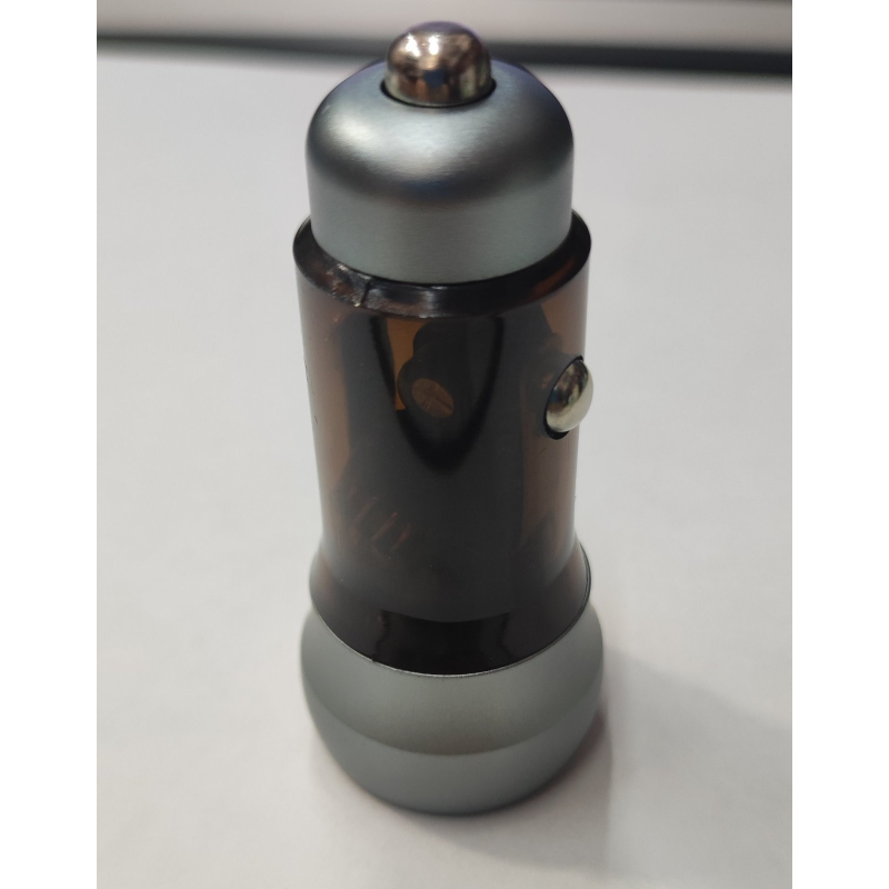 Автомобильное зарядное устройство С-01 38W FAST CHARGE (USB-A-QC 3.0 5V-3A 9V-2A 12V-1.5A Type-C )