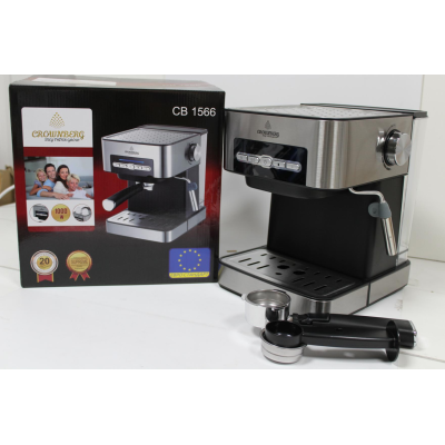 Эспрессо-кофеварка Crownberg CB-1566, 1000 Вт, 20 бар