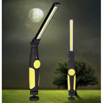 Аккумуляторный фонарь на магните складной Work Lights Фонарик 360° с крючком и магнитным основанием