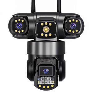 Wi-Fi IP-камера с 3 объективами (APP V380/V380Pro, PTZ, IP66)