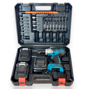 Гайковерт аккумуляторный ударный Domotec MS Tools, 2 АКБ, кейс