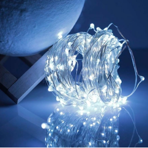 Гірлянда на батарейках + USB 3 m 30 led W WHITE 7740