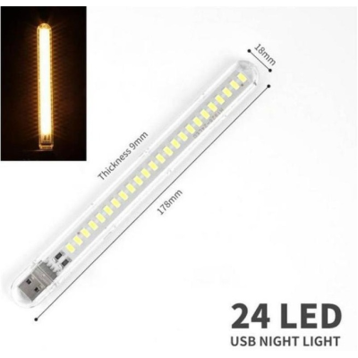 Led USB ліхтар, 24led, 178мм із сенсорним датчиком THL-24-136