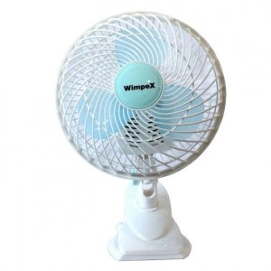 Настільний вентилятор з прищіпкою WimpeX WX-707, 180 мм, 2 швидкості, 50 Вт