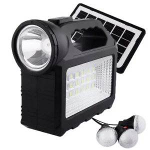 Портативна станція для зарядки GD 101, з сонячною панеллю та 3 LED лампами