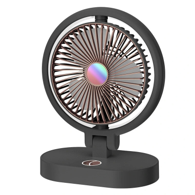 Вентилятор настільний Desktop Fan F16, акумуляторний, 3 режими, підсвічування
