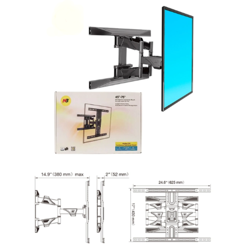 Кріплення для ТВ з поворотом P6 45-75"
