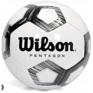 М'яч футбольний Wilson Pentagon white/black size 5 (WTE8527XB05)