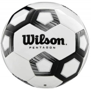 М'яч футбольний Wilson Pentagon white/black size 4