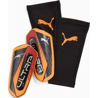Щитки Puma ULTRA Flex Sleeve чорний, помаранчевий S (зріст 115-135 см) (030987-05)