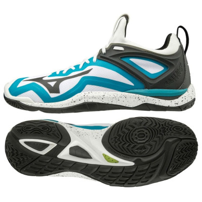 Кросівки чол. Mizuno WAVE MIRAGE 3 - Wht/Blk/EnamelBlu (44.5) UK10
