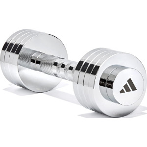 Гантель регульована Adidas Adjustable Chrome Dumbbell сріблястий 1-5 кг