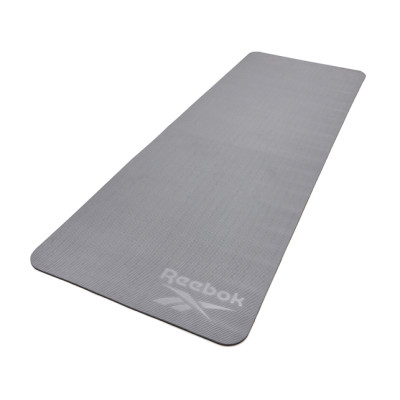 Двосторонній килимок для йоги Reebok Double Sided Yoga Mat чорний, сірий Уні 176 х 61 х 0,6 см