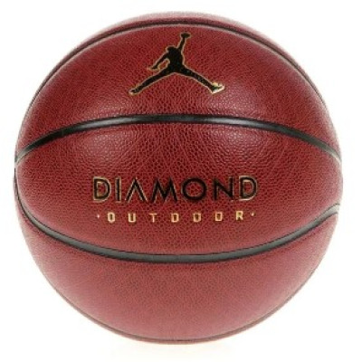 М'яч баскетбольний Nike JORDAN DIAMOND OUTDOOR 8P DEFLATED AMBER/BLACK/METALLIC GOLD/BLACK size 7