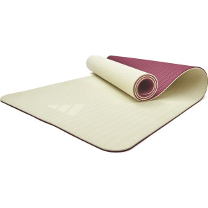 Килимок для йоги Adidas Double Sided Yoga Mat бежевий, темно-рожевий 176 х 61 х 0,6 см (ADYG-10400WP-NL)