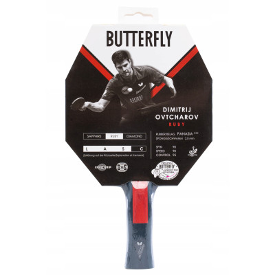 Ракетка для настільного тенісу Butterfly Ovtcharov Ruby 85227