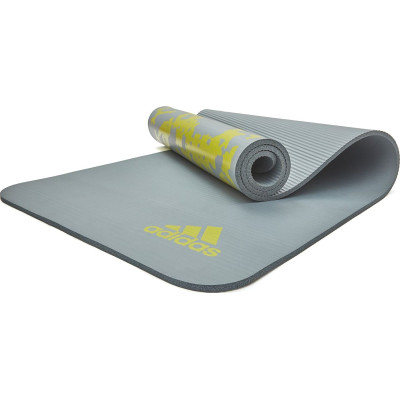 Килимок для йоги Adidas Tie-Dye Yoga Mat сірий, жовтий 183 х 61 х 1 см (ADYG-10200GR)