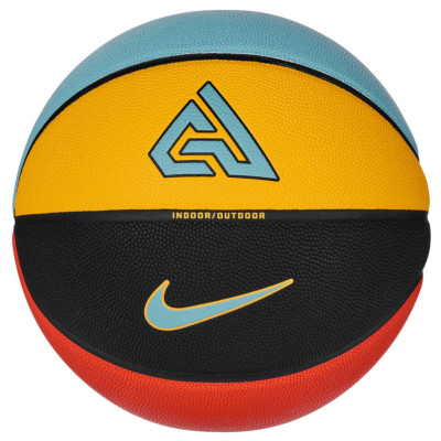 М'яч баскетбольний Nike ALL COURT 2.0 8P G ANTETOKOUNMPO DEFLATED black, yellow, blue, red size 7 (N.100.4138.824.07)