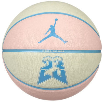 М'яч баскетбольний Nike JORDAN ULTIMATE 2.0 8P GRAPHIC DEFLATED MUSLIN/LEGEND PINK/DK POWDER size 7