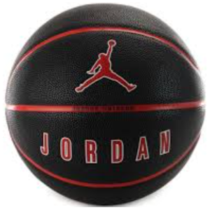 М'яч баскетбольний Nike JORDAN ULTIMATE 2.0 8P DEFLATED BLACK/FIRE RED/WHITE/FIRE RED size 7