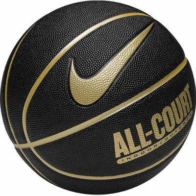 М'яч баскетбольний Nike EVERYDAY ALL COURT 8P DEFLATED BK/METALLIC GOLD/BLACK/METALLIC GOLD size 7 (N.100.4369.070.07)
