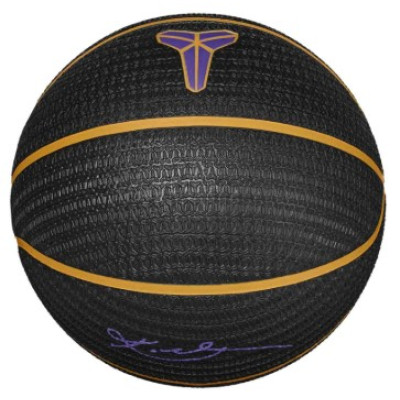 М'яч баскетбольний Nike NIKE PLAYGROUND 8P K BRYANT DEFLATED BLACK/UNIVERSITY GOLD/COURT PURP size 7 (N.101.2519.014.07)