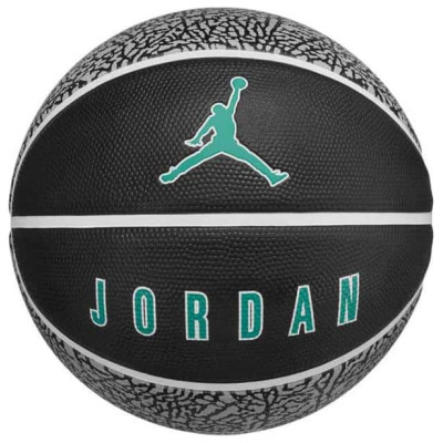 М'яч баскетбольний Nike JORDAN PLAYGROUND 2.0 8P DEFLATED BLACK/WHITE/WHITE/CLEAR JADE size 7 (J.100.8255.016.07)