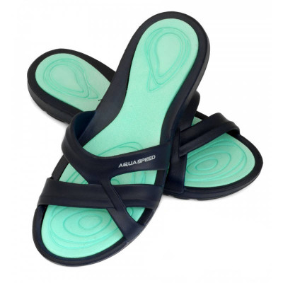 Шльопанці Aqua Speed PANAMA 6607 темно-синій, бірюзовий Жін 42