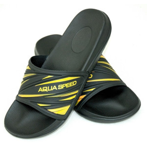 Шльопанці Aqua Speed IDAHO 6821 чорний, жовтий Чол 44