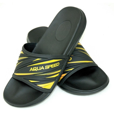 Шльопанці Aqua Speed IDAHO 6821 чорний, жовтий Чол 44