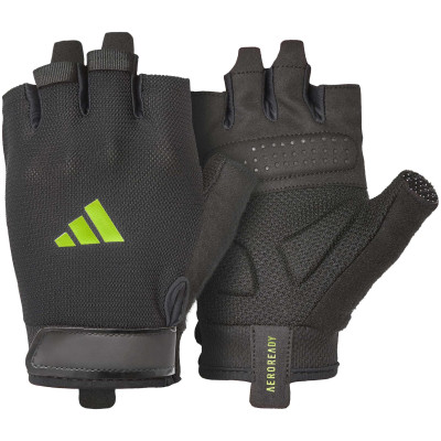 Рукавички для тренінгу Adidas Essential Training Gloves чорний, зелений Уні XS
