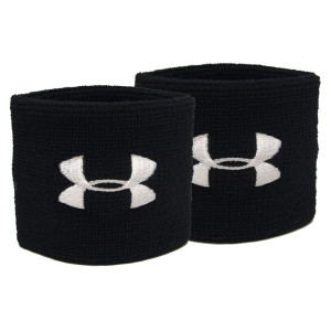 Напульсник Under Armour Performance Wristbands-BLK чорний Чол UNI