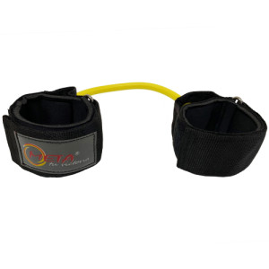 Еспандер латеральний для ніг Meta Lateral Stepper Light чорний, жовтий Уні OFSM