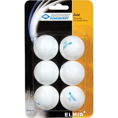 Мячи для настольного тенниса Donic-Schildkrot Jade ball (blister card) (6) (618371S)