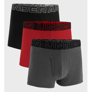 Труси UA PERFORMANCE COTTON - SOLID 3 3PK сірий, червоний, чорний XL (1383891-025)