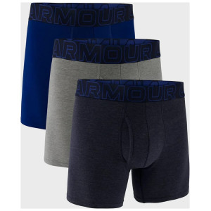 Труси UA Underwear Boxers UA PERFORMANCE COTTON - SOLID 6 3PK синій, сірий, темно-синій Чол SM