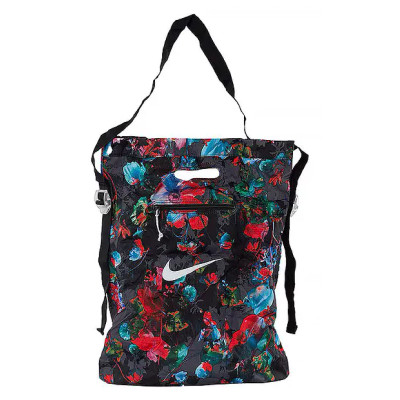 Сумка на плечо Nike NK STASH TOTE - AOP чорний, червоний, синій Уні 43 x 36 x 15 см