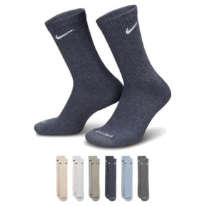 Шкарпетки Nike U NK ED PLS CSH CRW 6PR - 132 сірий, бежевий, блакитний Чол 46-50