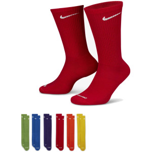 Шкарпетки Nike U NK ED PLS CSH CRW 6PR - 132 зелений, синій, фіолетовий, жовтий, червоний, пома Чол 46-50
