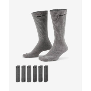 Шкарпетки Nike U NK ED PLS CSH CRW 6PR - 132 сірий Чол 34-38