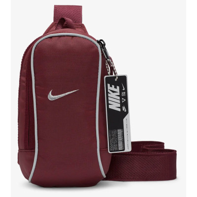 Сумка через плече Nike NK NSW ESSNTL CRSSBDY-MTL PULL 1L бордовий Уні 20.5x12.5x5 см