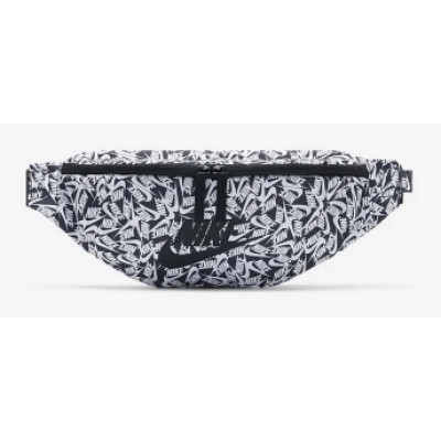 Сумка на пояс Nike NK HERITAGE WAISTPCK - ACCS PR білий, чорний Уні 10 x 41 x 15 см