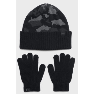 Набір шапка і рукавички Under Armour B Beanie/Glove Combo чорний, сірий Діт OFSM