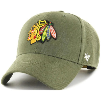 Кепка MVP 47 Brand CHICAGO BLACKHAWKS зелений Уні One Size